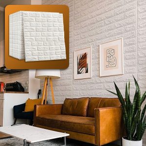 (5 Stuks) Zelfklevend Baksteenbehang met 3D Patroon | BRICKSBY