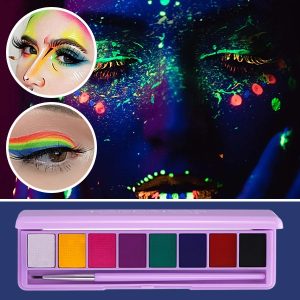 Wateroplosbaar fluorescerend make-up palet | NEONGLAM