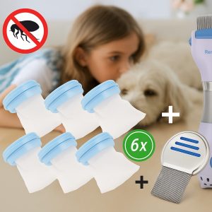 6 wegwerpzakken + luizenkam GRATIS