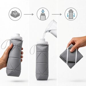 Opvouwbare waterfles (600 ml) | FOLDSIP